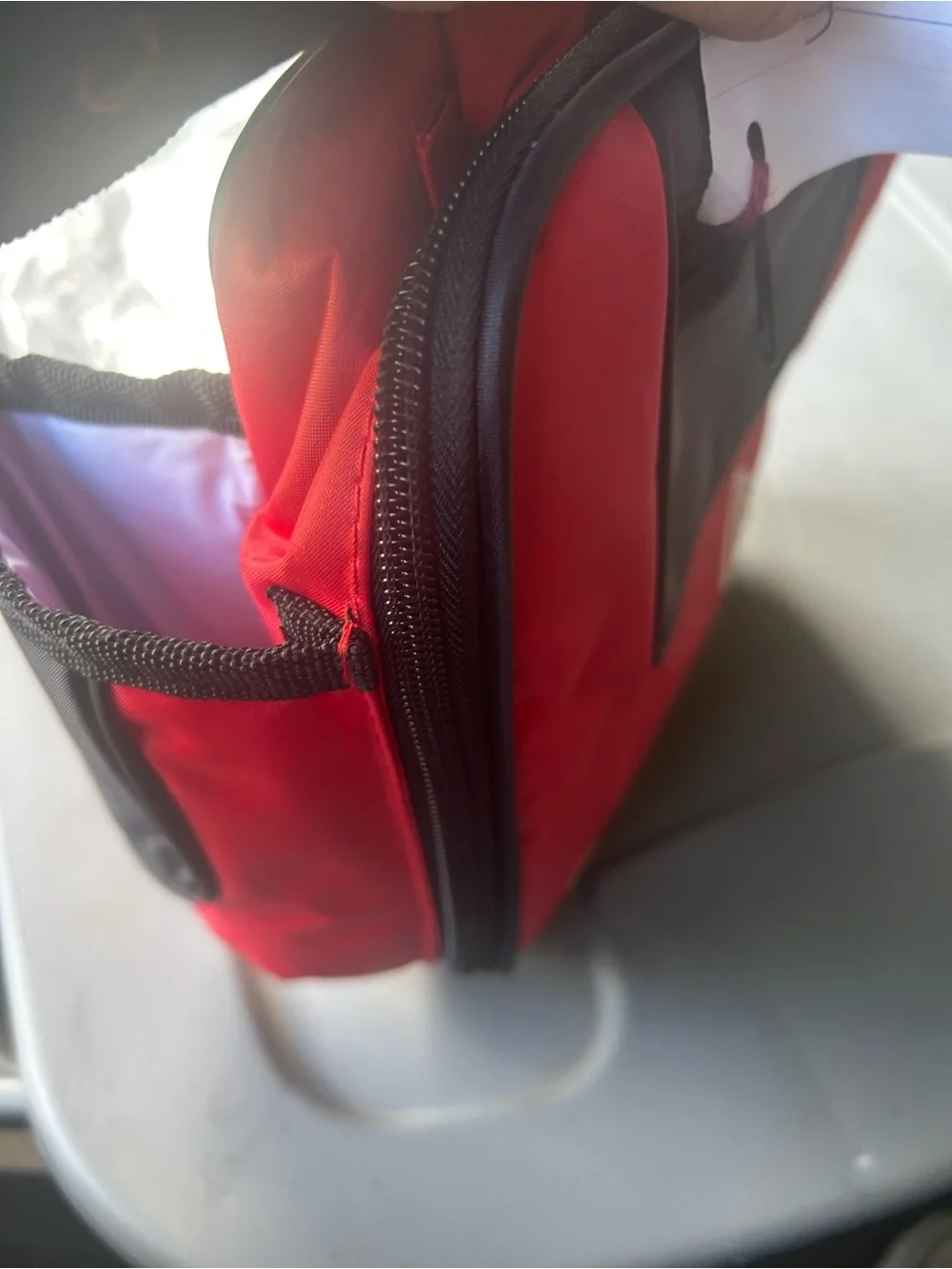 Red Insulated Lunch Tote, from Saratoga